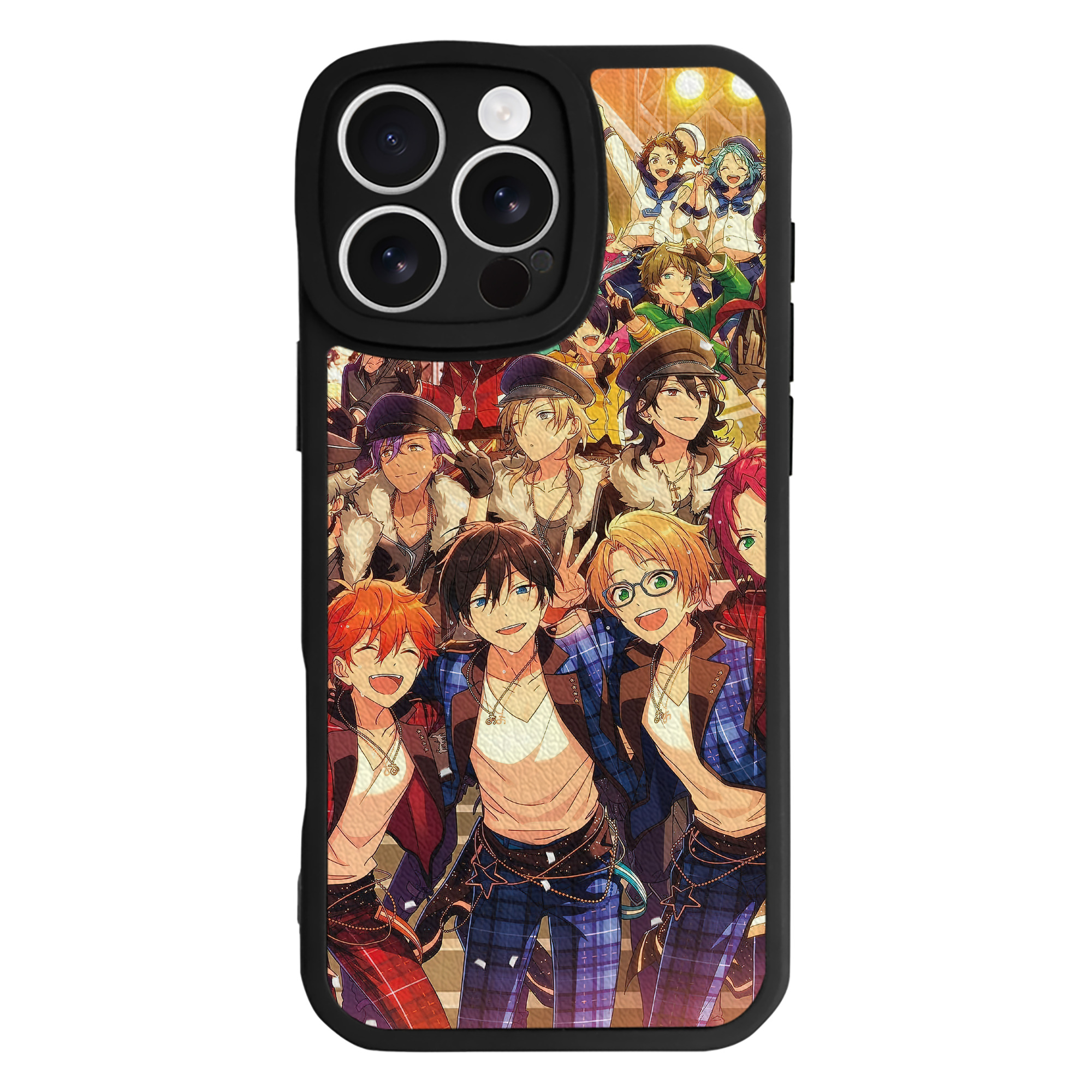 （画像用） あんさんぶるスターズ! Ensemble Stars 【iPhone 16シリーズ対応】シリコンスマホケース（レザー調） 材質：シリコン